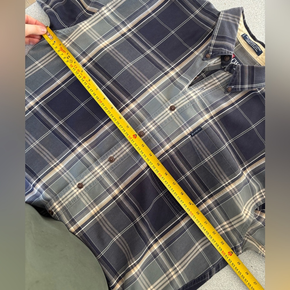 Vintage Chaps Ralph Lauren Plaid Button Down Shirt Men Large Old Money Academia - Picture 9 of 10